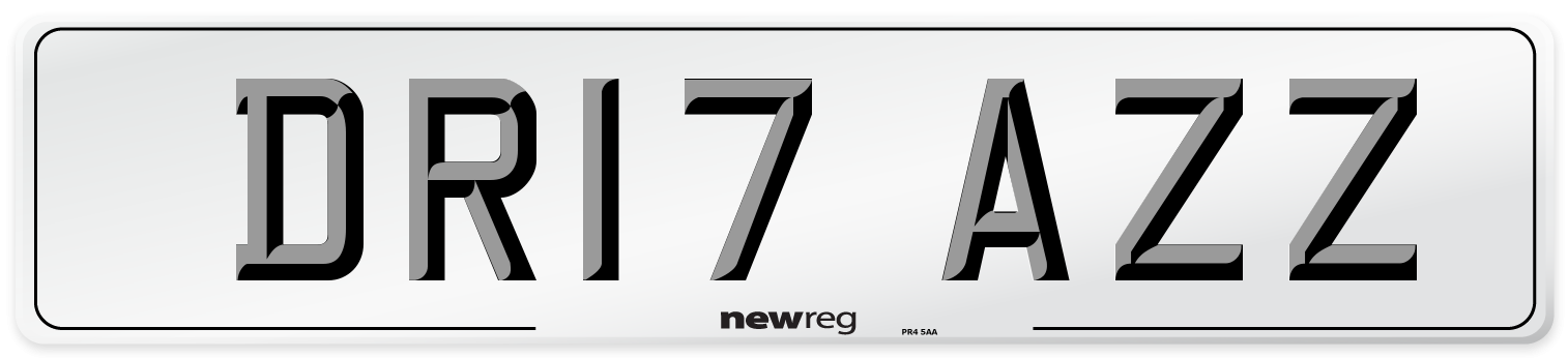 DR17 AZZ Number Plate from New Reg